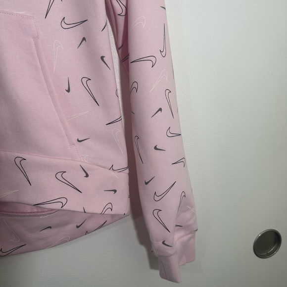 Girls Pink Nike Hoodie Sweatshirt Sz L 10-12 - Picture 3 of 9
